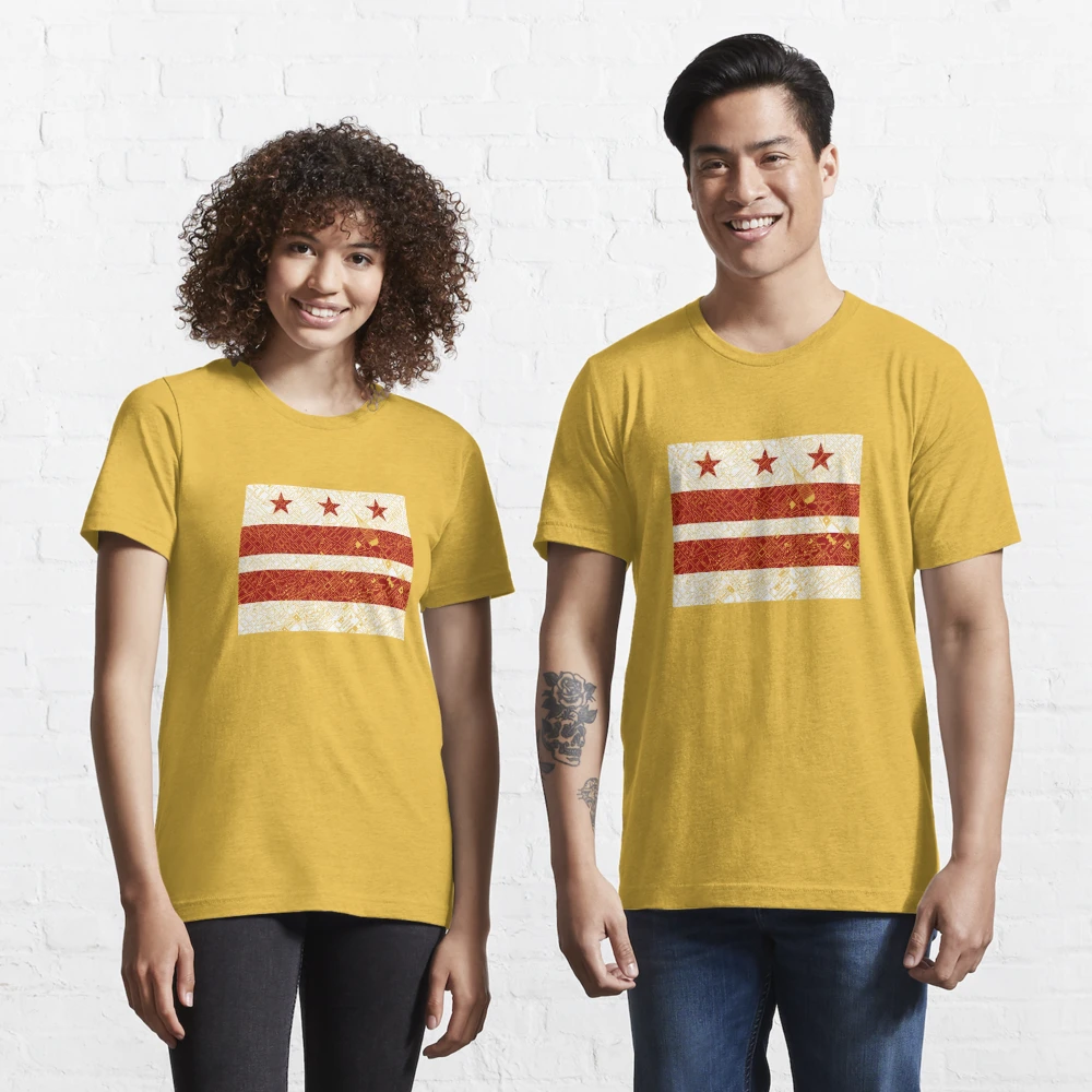 Washington DC flag and map' Unisex Baseball T-Shirt