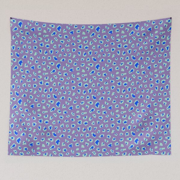 Item preview, Teal Leopard Print Pattern designed and sold by kernowerno.