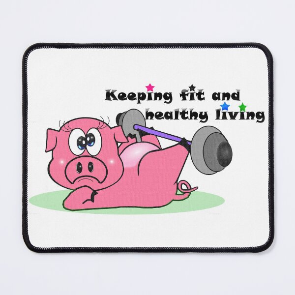 Item preview, Pig - Keeping fit and healthy living  designed and sold by Shirley cute art .