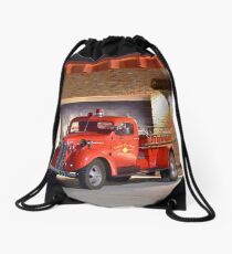 Fire Engine Drawstring Bag