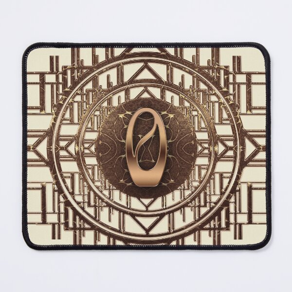 Item preview, Alphabet Art Nouveau Letter O Monogram Art Deco Vintage Elegance in Gold Initials Gifts designed and sold by Xarah.