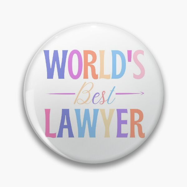 Item preview, Worlds best lawyer - funny lawyer gift (color) designed and sold by PickaSticka.