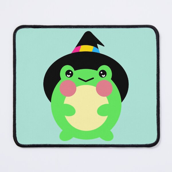 Item preview, Frog In A Subtle Pansexual Pride Witch Hat designed and sold by Jelly Turnip.