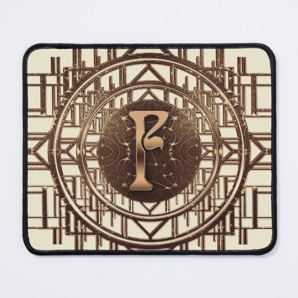 Item preview, Art Nouveau initials F monogram Artdeco vintage alphabet letter designed and sold by Xarah.