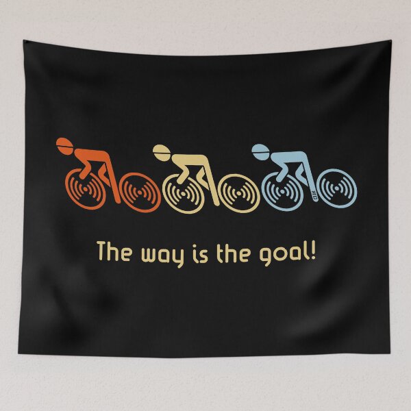 Item preview, The Way Is The Goal! (3 Racing Cyclists / Road Bike / 3C) designed and sold by MrFaulbaum.