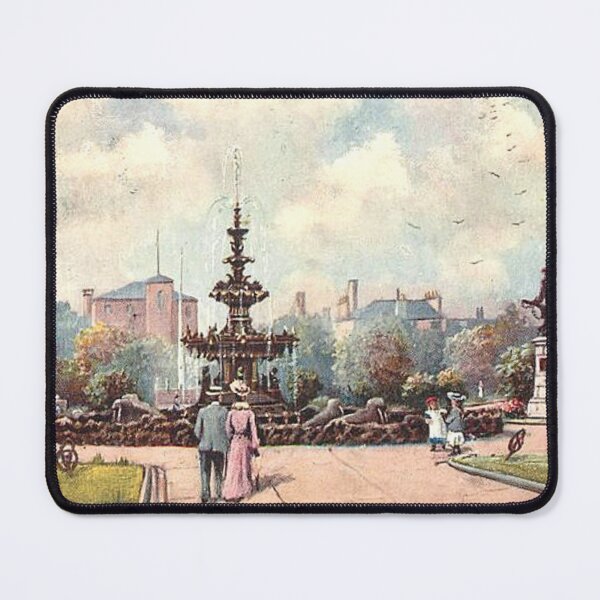 Item preview, Vintage Illustration of Fountain Gardens, Paisley designed and sold by yourscotland.
