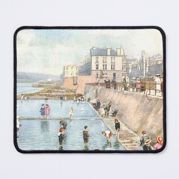Item preview, Vintage Illustration of The Children's Pond, Gourock, Inverclyde designed and sold by yourscotland.