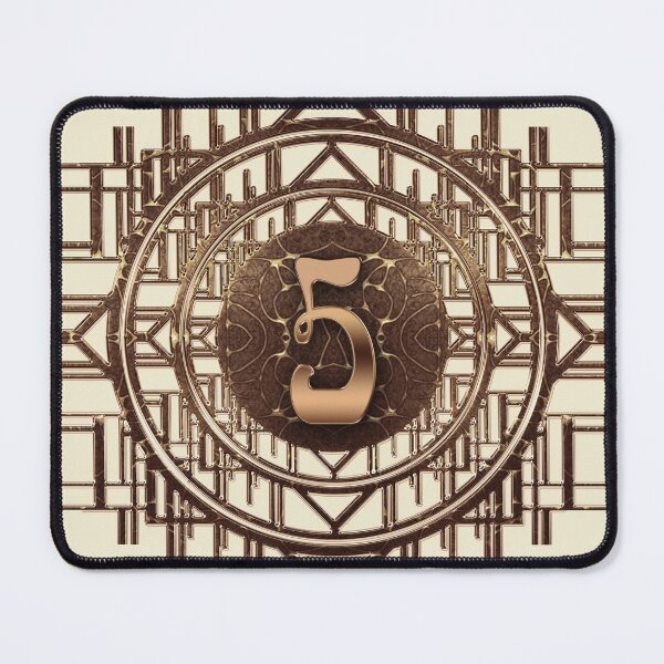 Item preview, Art Nouveau Number Five Digit 5 Art Deco Vintage designed and sold by Xarah.