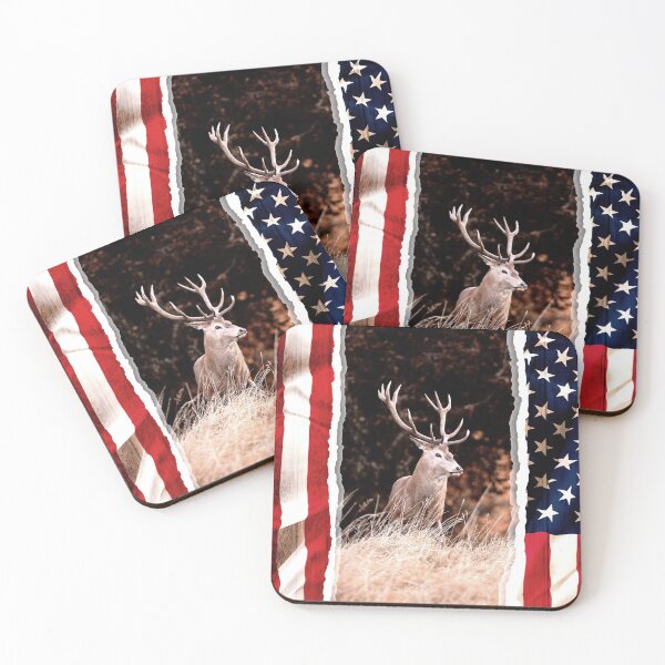 Item preview, Deer in the middle of the national flag designed and sold by Shawa Shop.