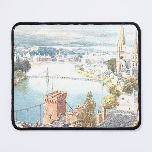 Item preview, Vintage Illustration of Inverness from Castle Hill designed and sold by yourscotland.