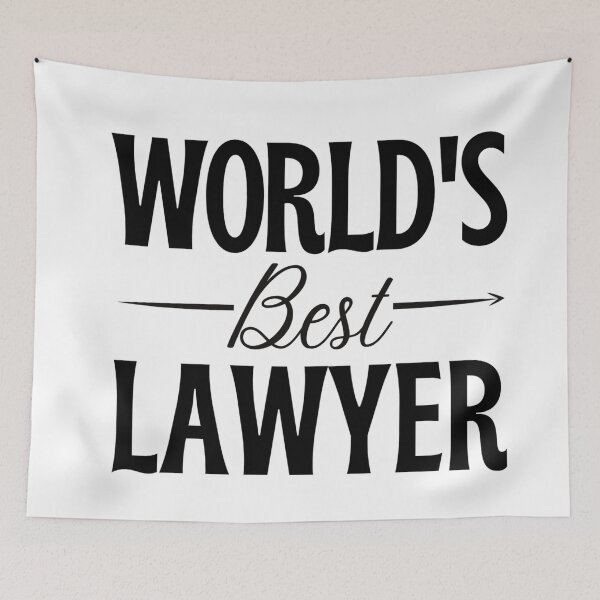 Item preview, Worlds best lawyer - funny lawyer gift designed and sold by PickaSticka.