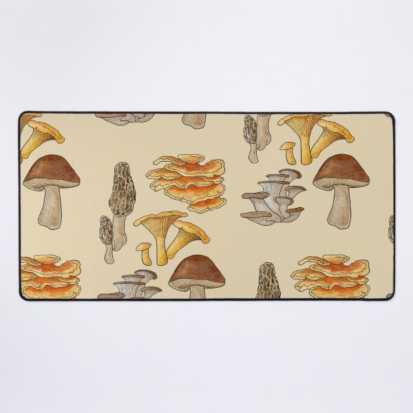 California Edible Mushrooms Desk Mat
