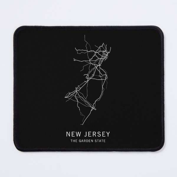 Artikelvorschau, New Jersey State Straßenkarte entworfen und verkauft von clarkstpress.