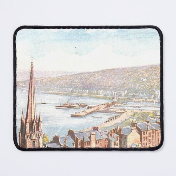 Item preview, Vintage Illustration of Rothesay from Chapel Hill, Argyll & Bute designed and sold by yourscotland.