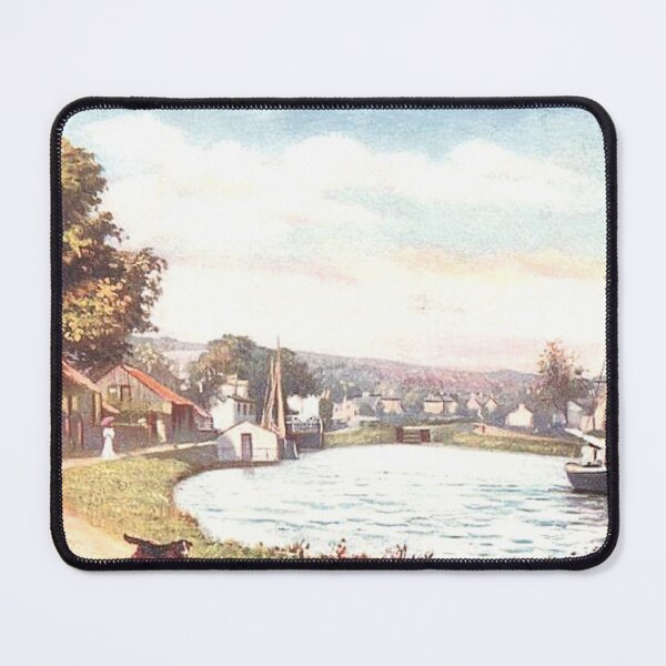 Item preview, Vintage Illustration of the Crinan Canal at Ardrishaig designed and sold by yourscotland.