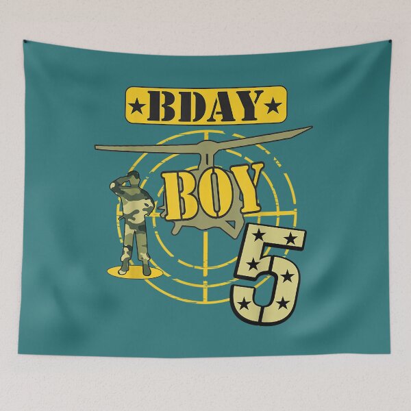 Item preview, 5th Birthday Boy Camouflage Five years old  Army Kids designed and sold by SaltyFNG.