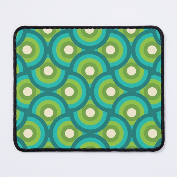Item preview, Retro Green-Blue Wavy Pattern designed and sold by kjeppson.