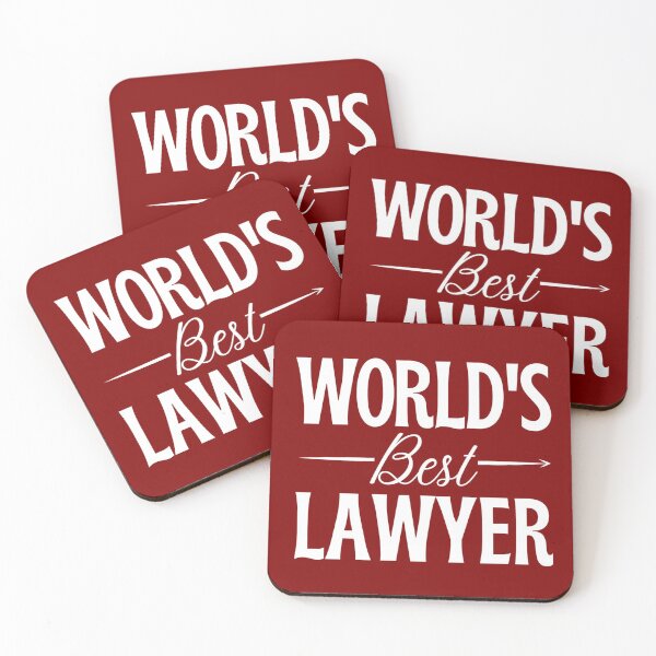Item preview, Worlds best lawyer - funny lawyer gift (white/grey) designed and sold by PickaSticka.