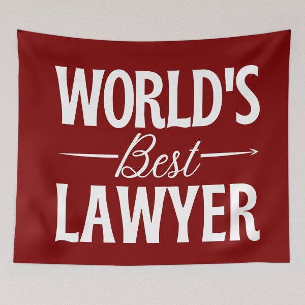 Item preview, Worlds best lawyer - funny lawyer gift (white/grey) designed and sold by PickaSticka.