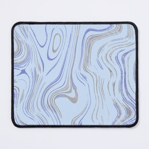 Item preview, Liquid Marble Swirls Blue Silver designed and sold by WisdomInspired.