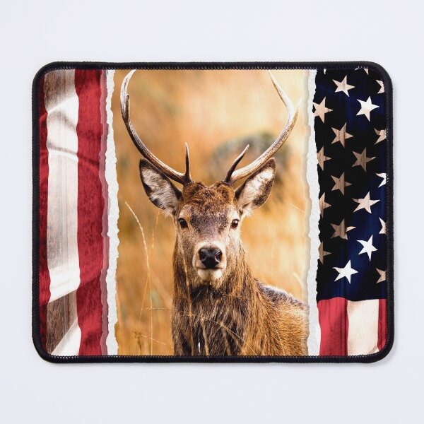 Item preview, A single deer in the middle of the national flag designed and sold by Shawa Shop.