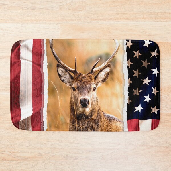 Item preview, A single deer in the middle of the national flag designed and sold by Shawa Shop.