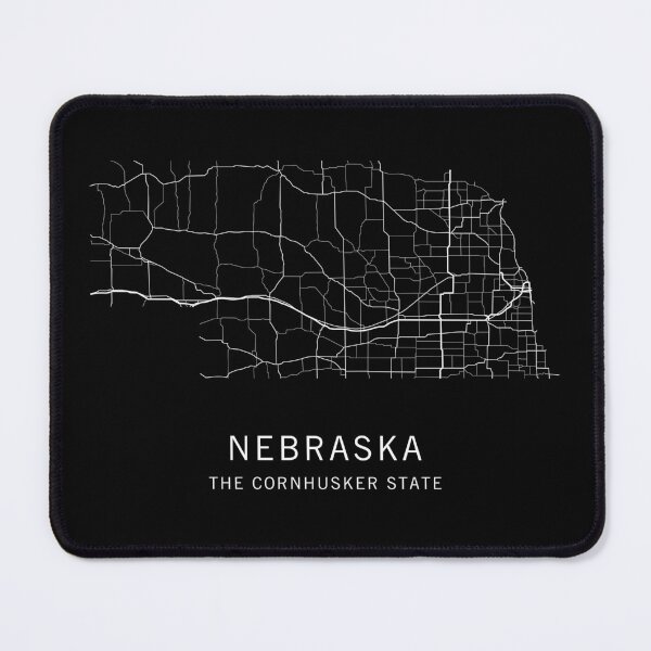 Item preview, Nebraska State Road Map designed and sold by clarkstpress.