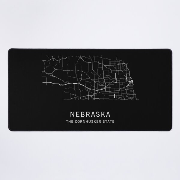 Item preview, Nebraska State Road Map designed and sold by clarkstpress.