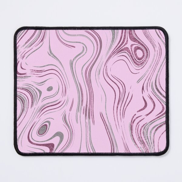 Item preview, Liquid Marble Swirls Pink Silver designed and sold by WisdomInspired.