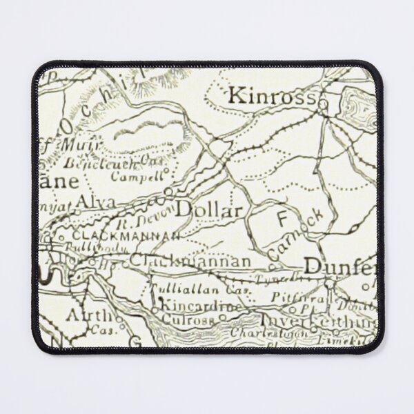 Item preview, DOLLAR & surrounding area map 1891 designed and sold by yourscotland.