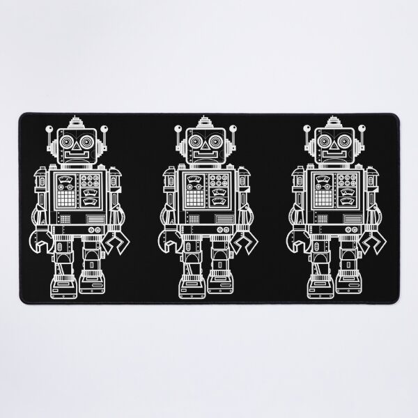 Vintage Robot Sticker for Sale by wottoart