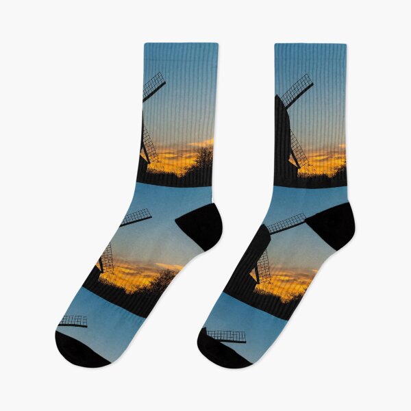 Item preview, Brill Windmill, Brill, Aylesbury in silhouette at sunset  designed and sold by stusmith72.