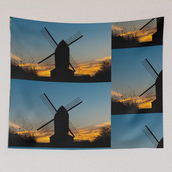 Item preview, Brill Windmill, Brill, Aylesbury in silhouette at sunset  designed and sold by stusmith72.