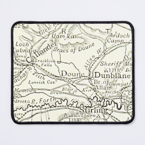 Item preview, DOUNE & surrounding area map 1891 designed and sold by yourscotland.