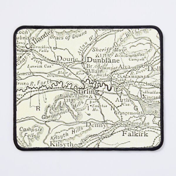 Item preview, STIRLING & surrounding area map 1891 designed and sold by yourscotland.