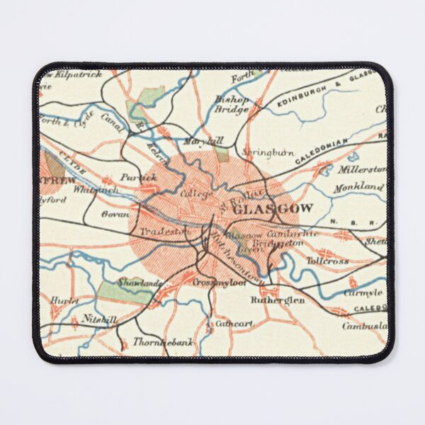 Item preview, GLASGOW & surrounding area map 1899 designed and sold by yourscotland.