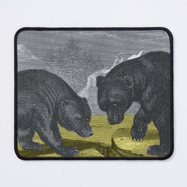 Item preview, beautiful bears in the forest, Victorian vintage illustration designed and sold by Mauswohn.