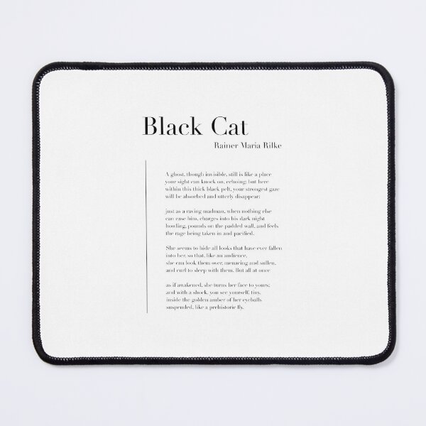 Item preview, Black Cat by Rainer Maria Rilke designed and sold by wisemagpie.