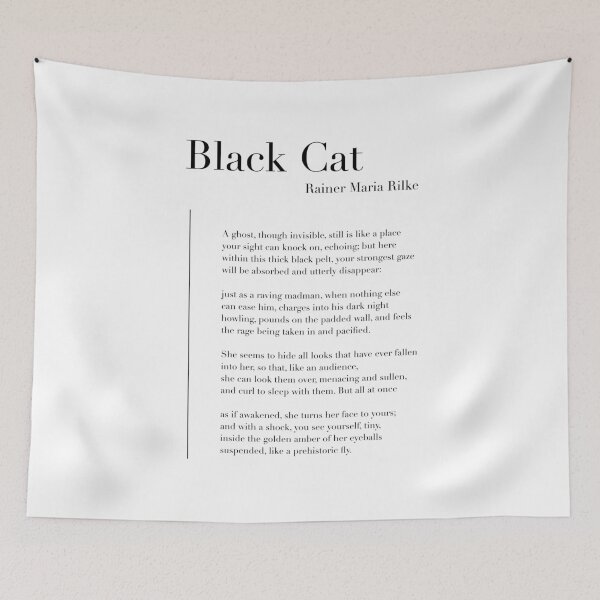 Item preview, Black Cat by Rainer Maria Rilke designed and sold by wisemagpie.
