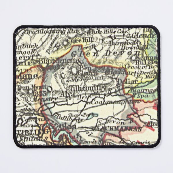 Item preview, TILLICOULTRY & surrounding area map 1898 designed and sold by yourscotland.