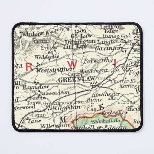 Item preview, GREENLAW & surrounding area map 1899 designed and sold by yourscotland.
