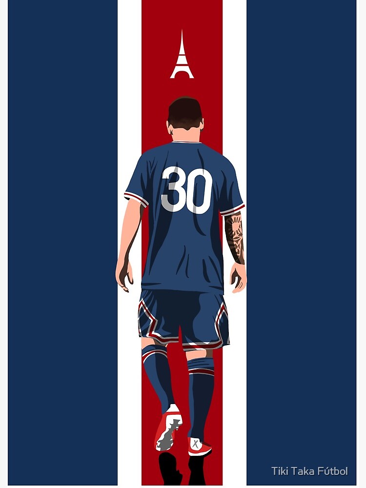 Lionel Messi Poster - PSG Football Player - Sports Wall Art Decor -  Football gift - Print Wall Ornament