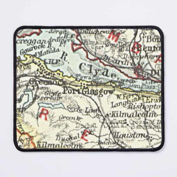 Item preview, PORT GLASGOW & surrounding area map 1899 designed and sold by yourscotland.