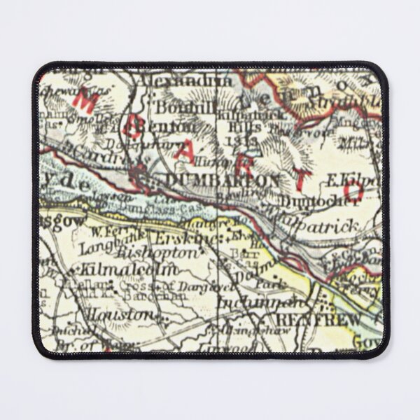 Item preview, DUMBARTON & surrounding area map 1899 designed and sold by yourscotland.