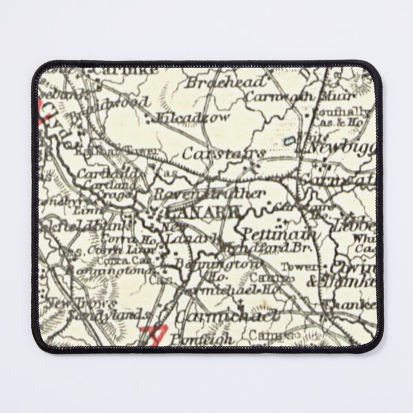 Item preview, LANARK & surrounding area map 1899 designed and sold by yourscotland.