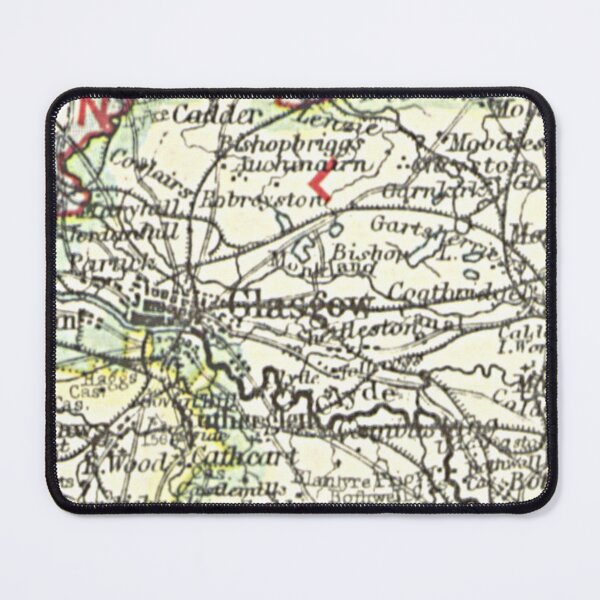Item preview, GLASGOW & surrounding area map 1899 designed and sold by yourscotland.