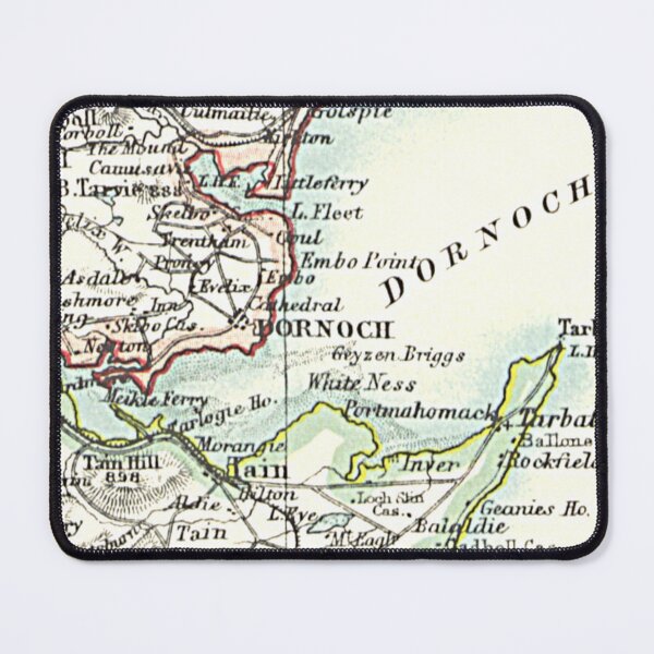 Item preview, DORNOCH & surrounding area map 1899 designed and sold by yourscotland.
