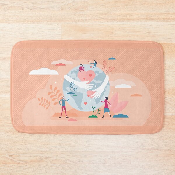 Item preview, Earth Hug Edition - National Nonprofit Day World Orange/ Grey designed and sold by Benjamin Daniel.