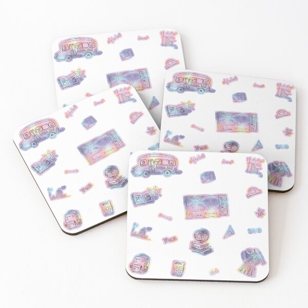 Item preview, Pastel Rainbow School Subject Sticker Pack designed and sold by Pavnud.