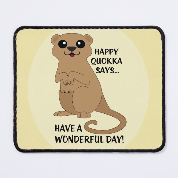 Happy Quokka Mouse Pad